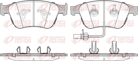 Remsa 1371.12 - Kit de plaquettes de frein, frein à disque cwaw.fr