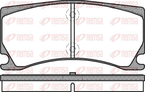 Remsa 1378.00 - Kit de plaquettes de frein, frein à disque cwaw.fr