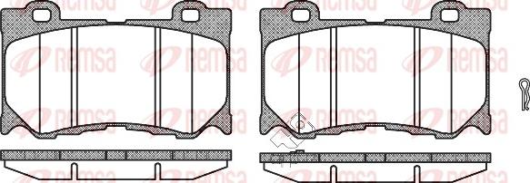 Remsa 1372.01 - Kit de plaquettes de frein, frein à disque cwaw.fr