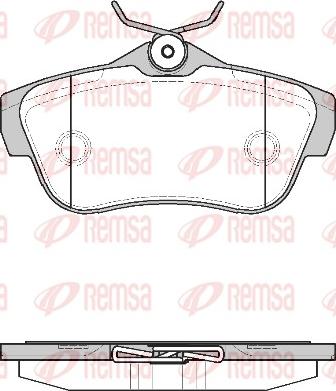 Remsa 1299.00 - Kit de plaquettes de frein, frein à disque cwaw.fr