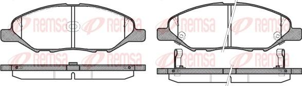 Remsa 1293.02 - Kit de plaquettes de frein, frein à disque cwaw.fr