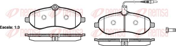 Remsa 1292.01 - Kit de plaquettes de frein, frein à disque cwaw.fr