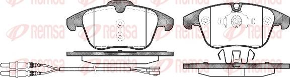 Remsa 1249.01 - Kit de plaquettes de frein, frein à disque cwaw.fr