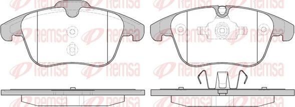 Remsa 1249.10 - Kit de plaquettes de frein, frein à disque cwaw.fr