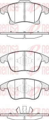 Remsa 1249.20 - Kit de plaquettes de frein, frein à disque cwaw.fr