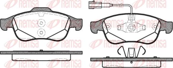 Remsa 1248.02 - Kit de plaquettes de frein, frein à disque cwaw.fr