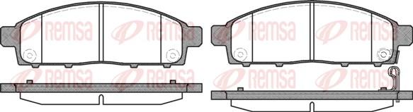 Remsa 1242.00 - Kit de plaquettes de frein, frein à disque cwaw.fr