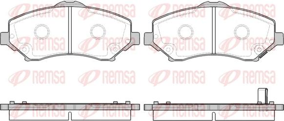 Remsa 1259.02 - Kit de plaquettes de frein, frein à disque cwaw.fr