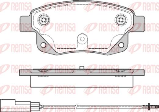 Remsa 1252.01 - Kit de plaquettes de frein, frein à disque cwaw.fr