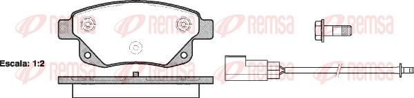 Remsa 1252.02 - Kit de plaquettes de frein, frein à disque cwaw.fr