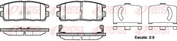 Remsa 1260.12 - Kit de plaquettes de frein, frein à disque cwaw.fr