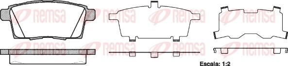 Remsa 1268.00 - Kit de plaquettes de frein, frein à disque cwaw.fr