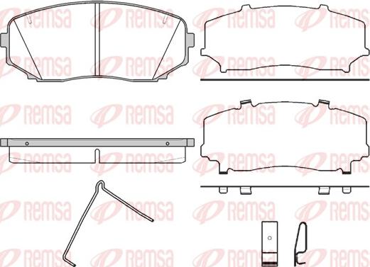 Remsa 1267.02 - Kit de plaquettes de frein, frein à disque cwaw.fr