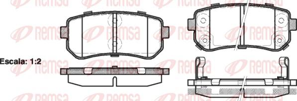 Remsa 1209.02 - Kit de plaquettes de frein, frein à disque cwaw.fr