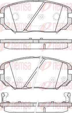 Remsa 1204.12 - Kit de plaquettes de frein, frein à disque cwaw.fr