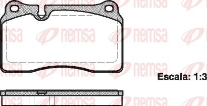 Remsa 1200.00 - Kit de plaquettes de frein, frein à disque cwaw.fr