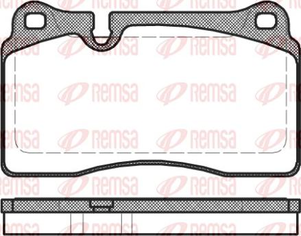 Remsa 1200.30 - Kit de plaquettes de frein, frein à disque cwaw.fr