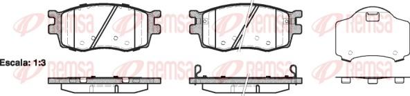 Remsa 1208.02 - Kit de plaquettes de frein, frein à disque cwaw.fr