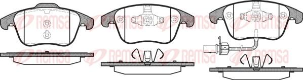 Remsa 1219.11 - Kit de plaquettes de frein, frein à disque cwaw.fr