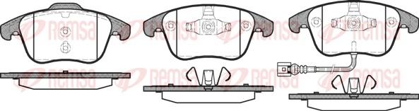 Remsa 1219.21 - Kit de plaquettes de frein, frein à disque cwaw.fr