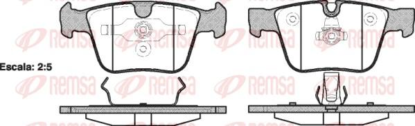 Remsa 1216.00 - Kit de plaquettes de frein, frein à disque cwaw.fr