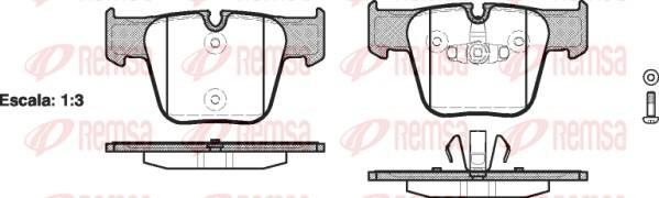 Remsa 1218.00 - Kit de plaquettes de frein, frein à disque cwaw.fr