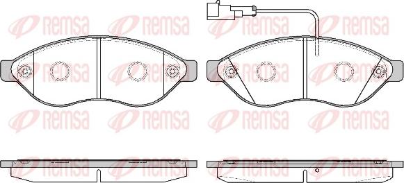 Remsa 1237.11 - Kit de plaquettes de frein, frein à disque cwaw.fr