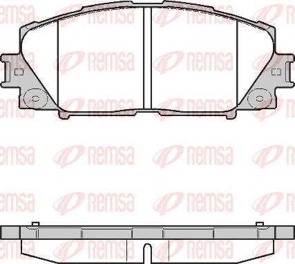 Remsa 1224.10 - Kit de plaquettes de frein, frein à disque cwaw.fr