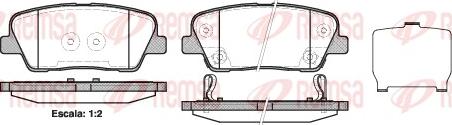 Remsa 1274.02 - Kit de plaquettes de frein, frein à disque cwaw.fr