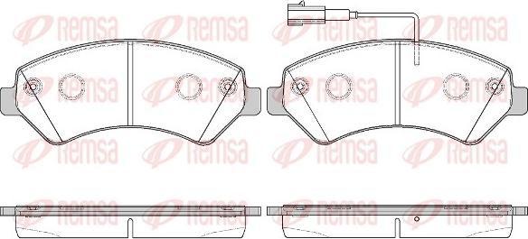 Remsa 1275.22 - Kit de plaquettes de frein, frein à disque cwaw.fr