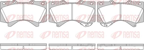 Remsa 1271.02 - Kit de plaquettes de frein, frein à disque cwaw.fr