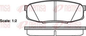 Remsa 1272.00 - Kit de plaquettes de frein, frein à disque cwaw.fr