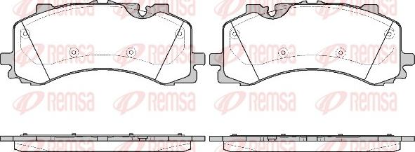 Remsa 1744.00 - Kit de plaquettes de frein, frein à disque cwaw.fr