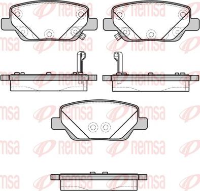 Remsa 1700.02 - Kit de plaquettes de frein, frein à disque cwaw.fr