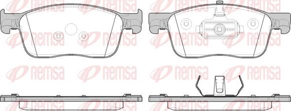 Remsa 1719.00 - Kit de plaquettes de frein, frein à disque cwaw.fr