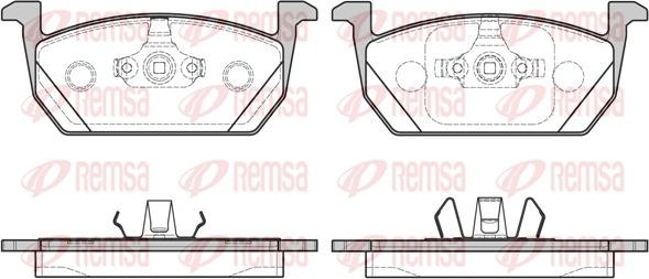 Remsa 1710.00 - Kit de plaquettes de frein, frein à disque cwaw.fr