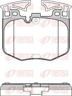 Remsa 1711.00 - Kit de plaquettes de frein, frein à disque cwaw.fr