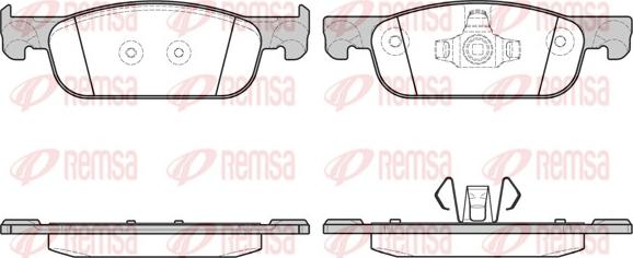 Remsa 1718.00 - Kit de plaquettes de frein, frein à disque cwaw.fr