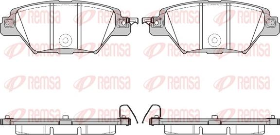 Remsa 1712.04 - Kit de plaquettes de frein, frein à disque cwaw.fr