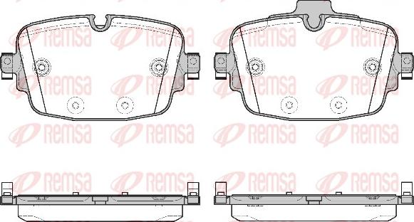 Remsa 1739.00 - Kit de plaquettes de frein, frein à disque cwaw.fr