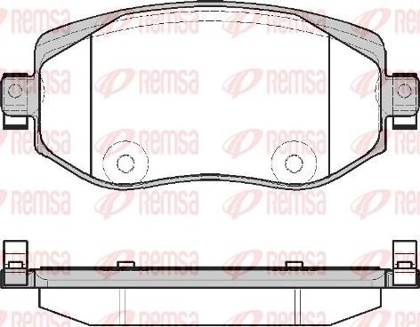 Remsa 1724.08 - Kit de plaquettes de frein, frein à disque cwaw.fr