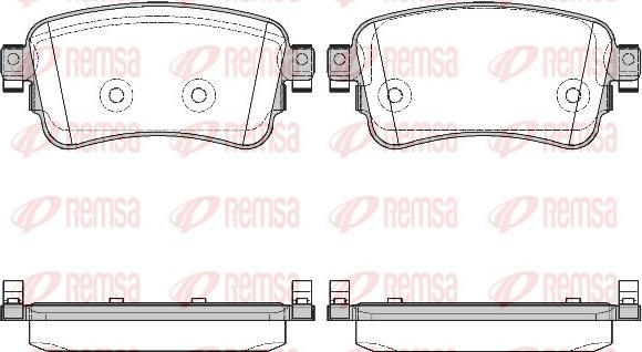 Remsa 1720.00 - Kit de plaquettes de frein, frein à disque cwaw.fr