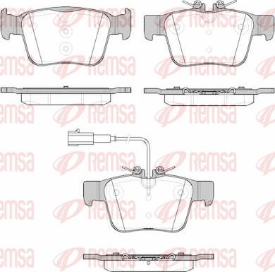 Remsa 1722.01 - Kit de plaquettes de frein, frein à disque cwaw.fr