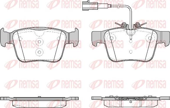 Remsa 1722.02 - Kit de plaquettes de frein, frein à disque cwaw.fr