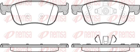 Remsa 1776.00 - Kit de plaquettes de frein, frein à disque cwaw.fr