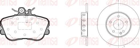 Remsa 8445.00 - Kit de freins, frein à disques cwaw.fr