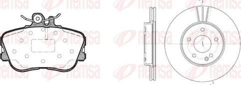 Remsa 8445.01 - Kit de freins, frein à disques cwaw.fr