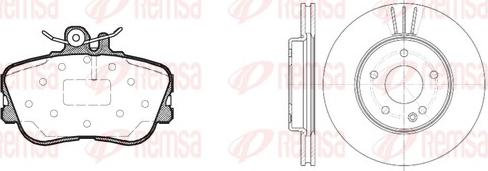 Remsa 8445.02 - Kit de freins, frein à disques cwaw.fr