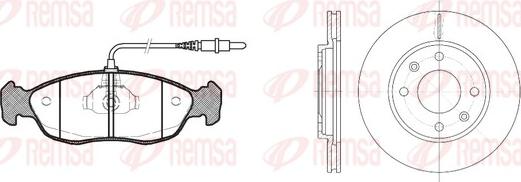 Remsa 8461.01 - Kit de freins, frein à disques cwaw.fr