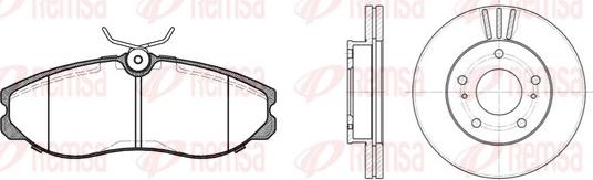 Remsa 8462.00 - Kit de freins, frein à disques cwaw.fr